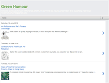 Tablet Screenshot of greenhumour.com